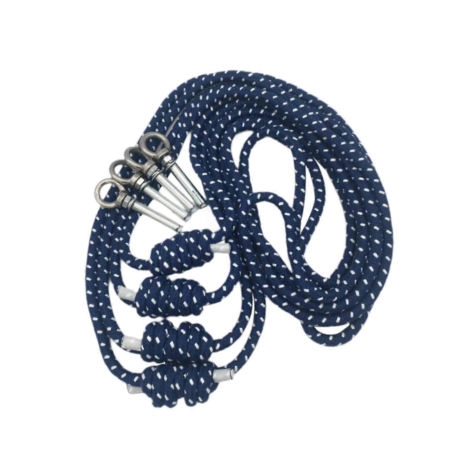 4 قطع اليوغا حائط حبل اليوغا المساعدة للتدريب حبل حبل للرياضة بيلاتيس الأحمر