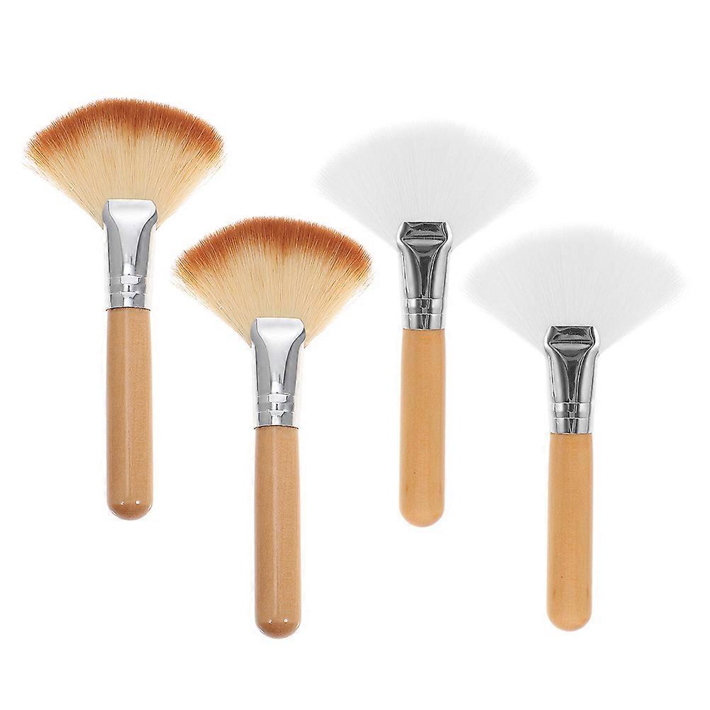 4Pcs Highlighter Makeup Brushes Blush Makeup Brushes Powder Makeup Brushes