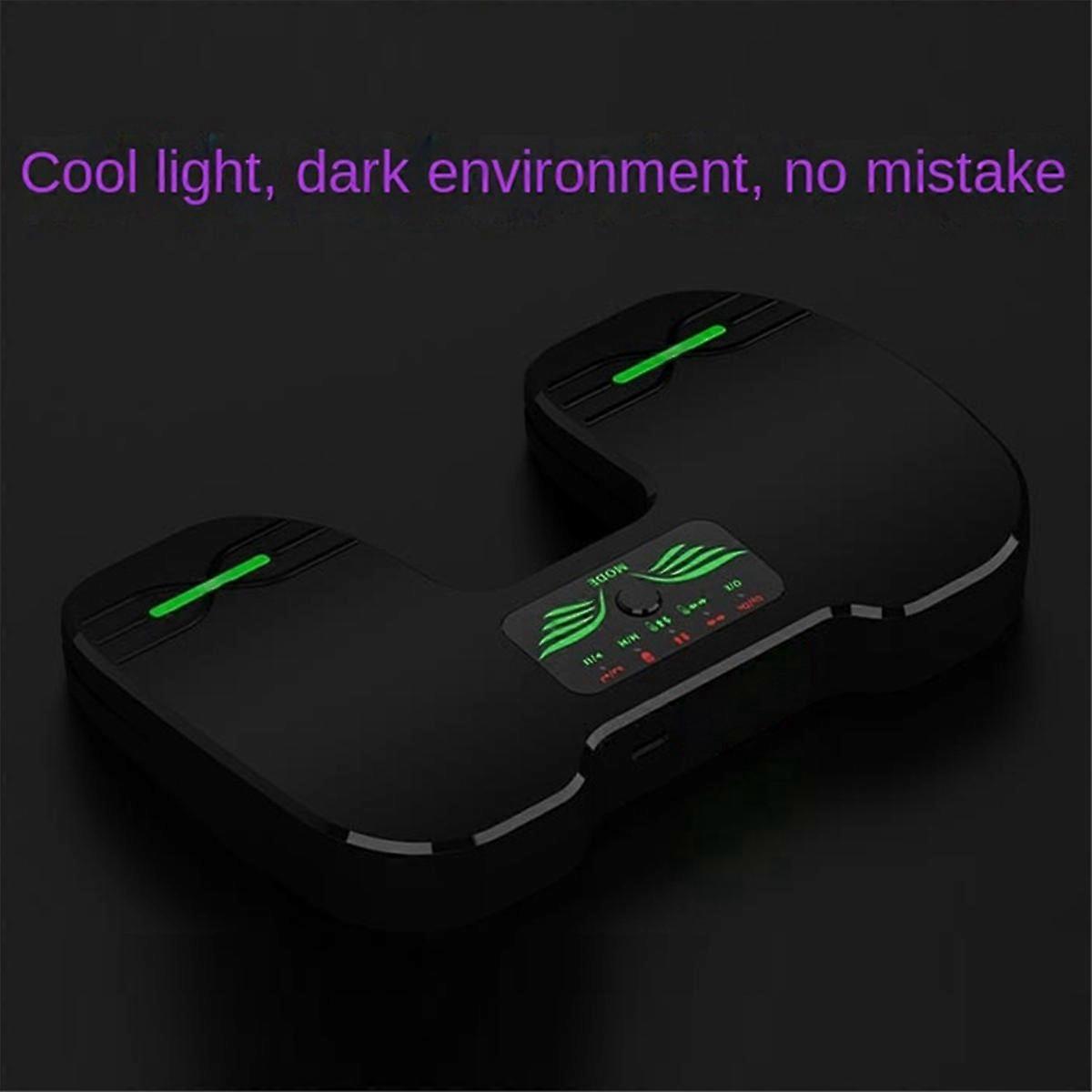 Wireless Foot Pedal Double Switch Music Page Turner Silent Foot Pedal for Tablets Smartphones Rechargeable Anti-Skid