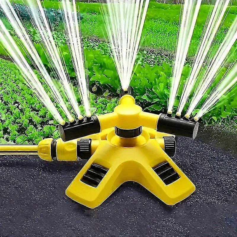 360 Rotating Sprinkler With Adjustable Arms - Efficient Lawn Garden Irrigation, Large Area Coverage Roof Cooling
