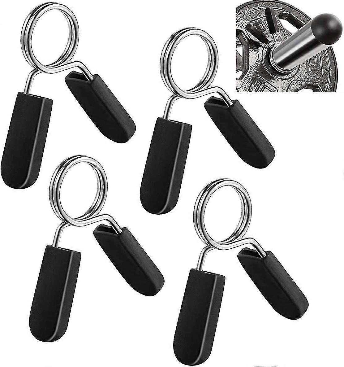 Federklemmringe, 1" (25 mm) für glatte Hantelgriffe oder Standard-Gewichtheberhanteln (4er-Pack)