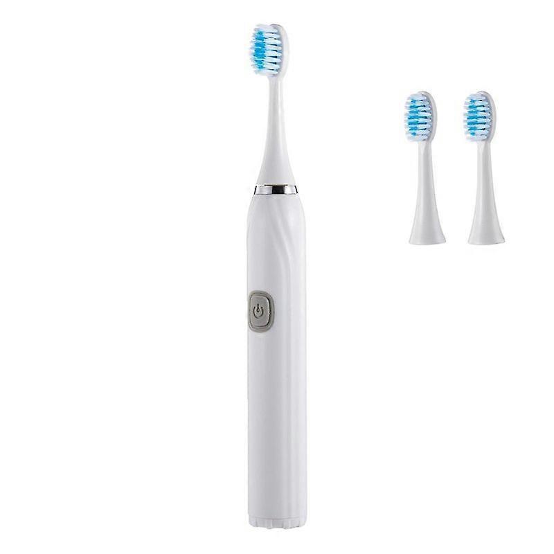 Electric Toothbrush + 3 Brush Heads Soft Bristle Waterproof Ultrasonic Teeth Calculus Remover Whitening Smart Cleaning Tooth