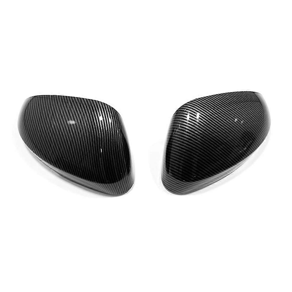 For 2022 Decoration Car Rearview Side Mirror Cover Trim Frame Carbon Fiber