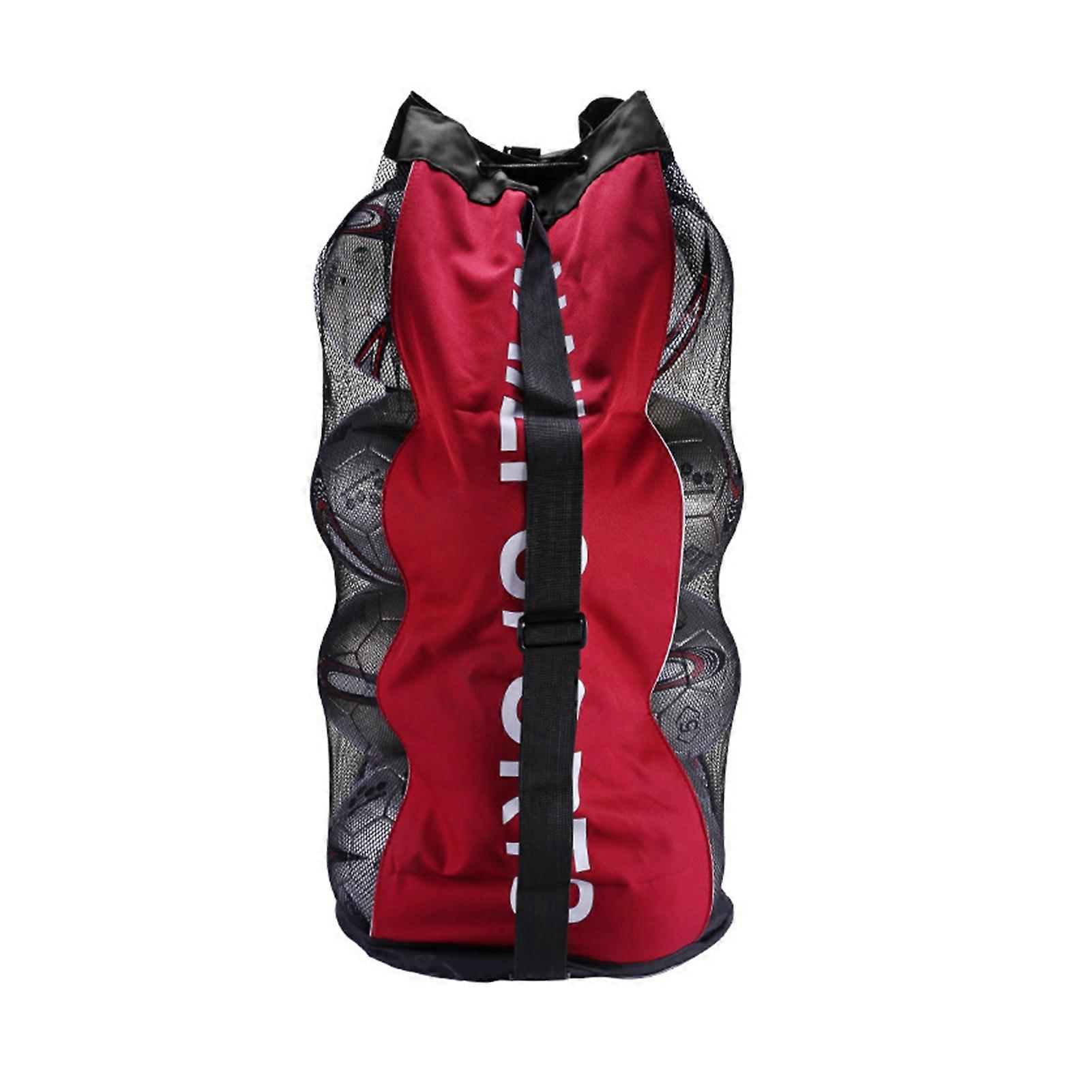 Soccer Ball Bag Drawstring Soccer Mesh Ball Bag Adjustable Heavy Duty Sports Equipment Net Sack for Basketball Volleyball Football