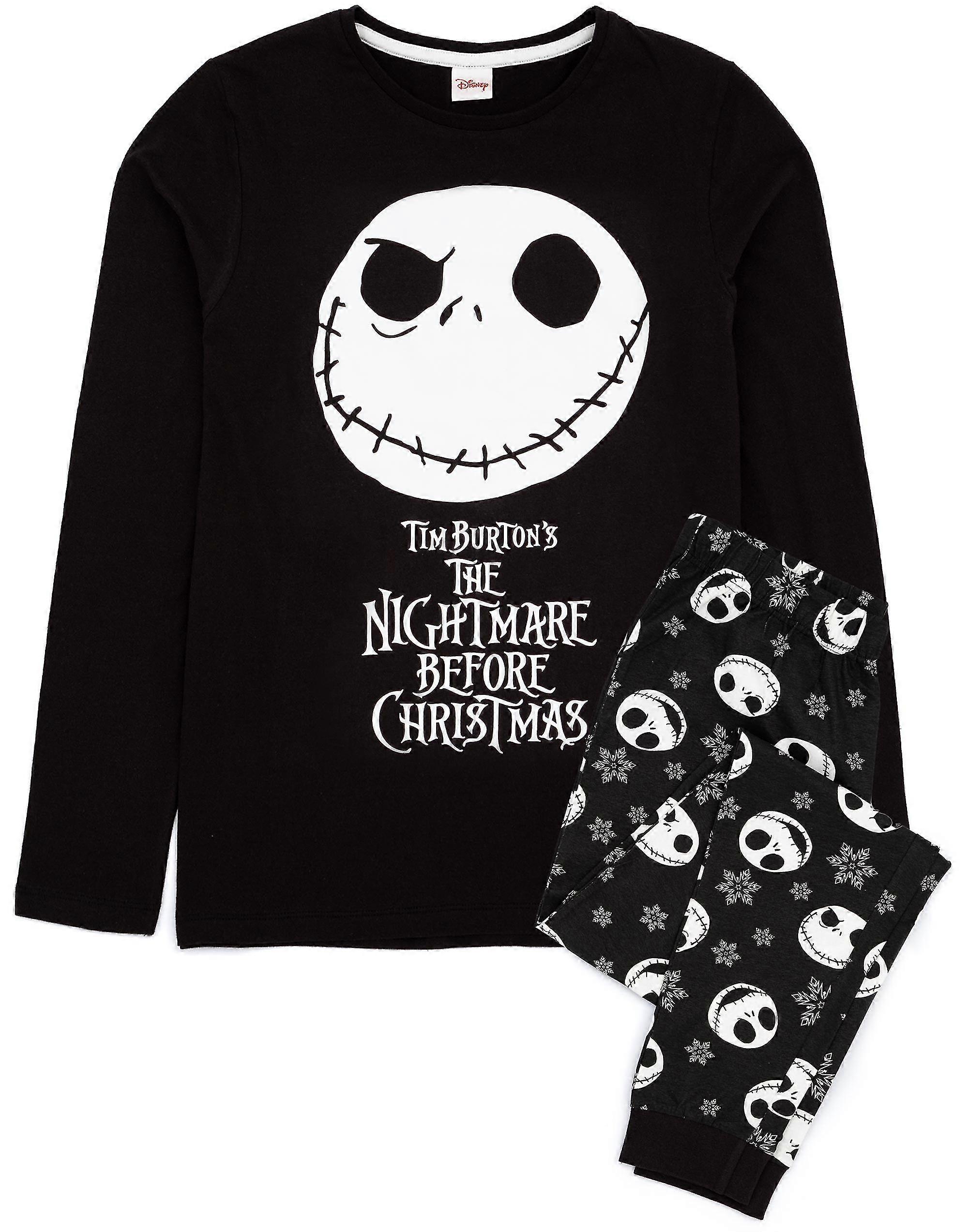 Disney X The Nightmare Before Christmas Kinder Langarm-Pyjama-Set mit langem Bein