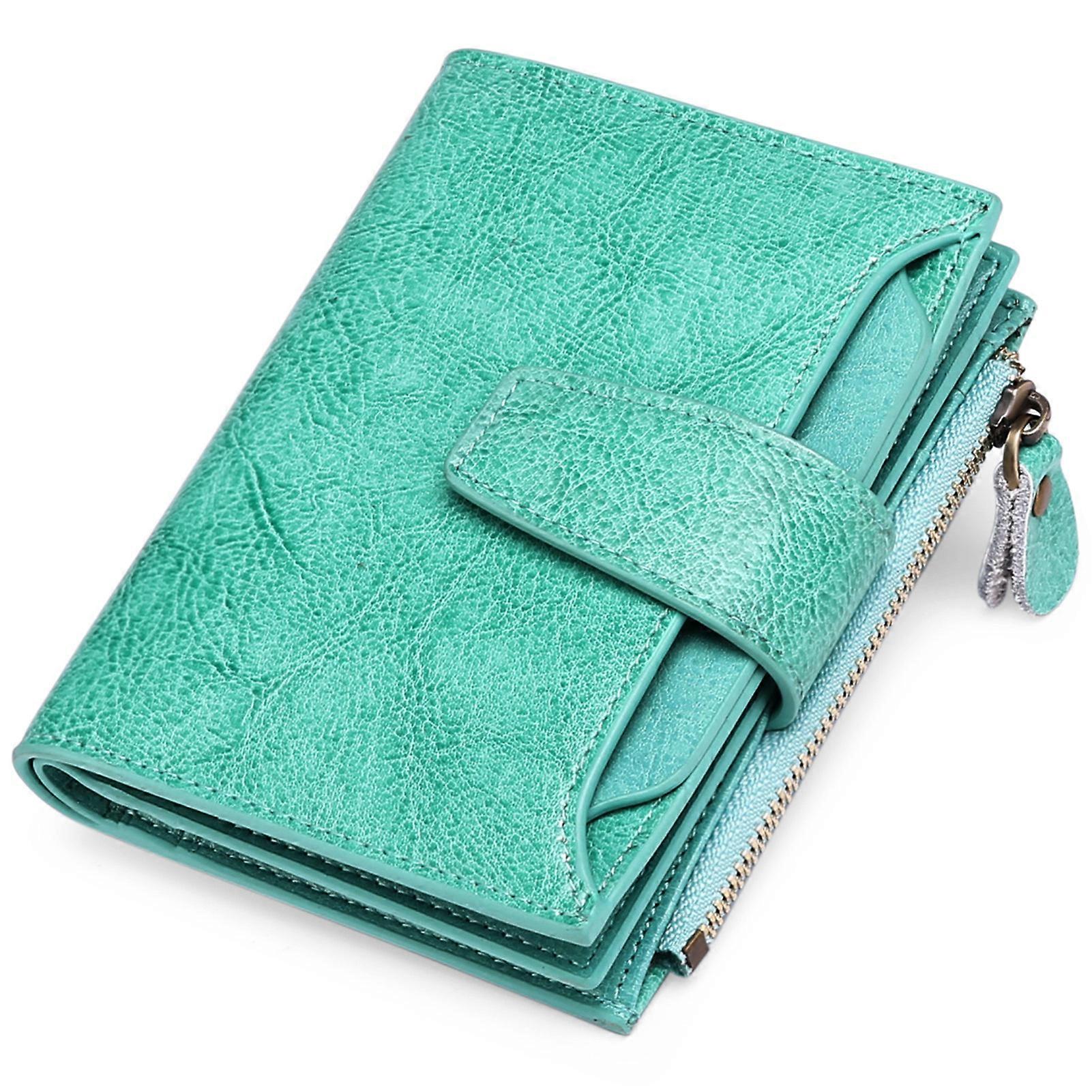 Credit Card Slots Women\'s Wallet Bifold Compact Solid Color Wallet for Keeping Vital Information from Being Stolen