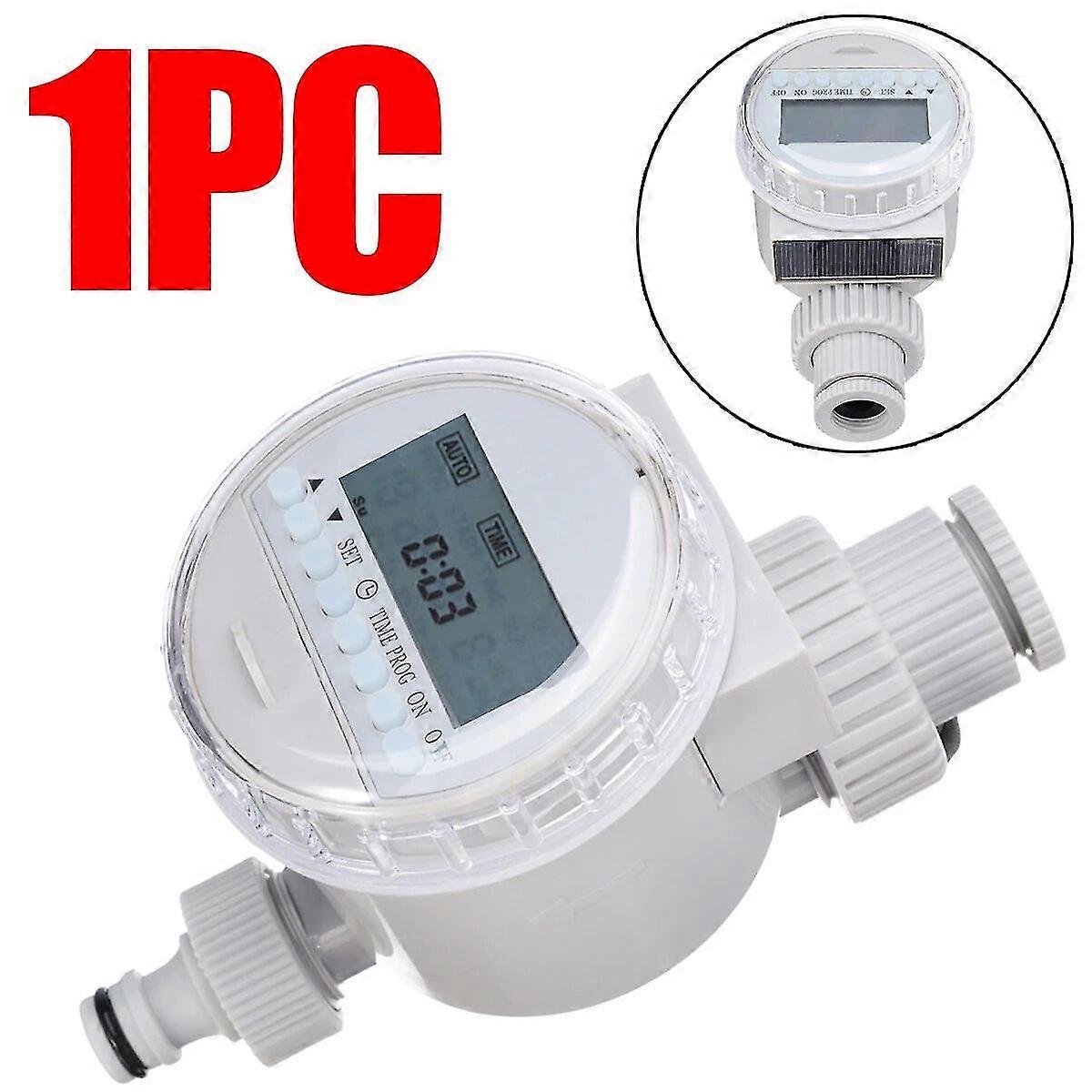 1pcs Garden Watering Irrigation Timer Lcd Solar Digital Auto Watering Timer Water Saving Irrigation System Controller
