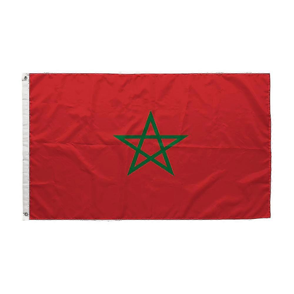 ما مار علم المملكة المغربية 90x150 سم ماروكو الأعلام الوطنية المغربية البنتاغون الأخضر الأحمر تصميم راية العلم