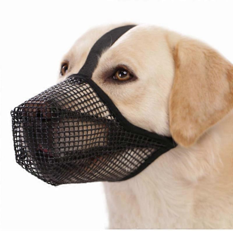 Dog Muzzle With Adjustable Straps, Soft Mesh Covered Muzzles For Small Medium Large Dogs
