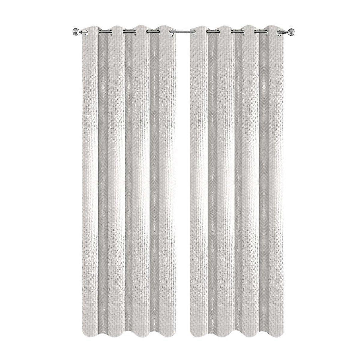 500センチメートルベージュのモダンなワッフルチェック柄のカーテンリビングルームの寝室のダイニングバルコニーのカーテンとドレープ