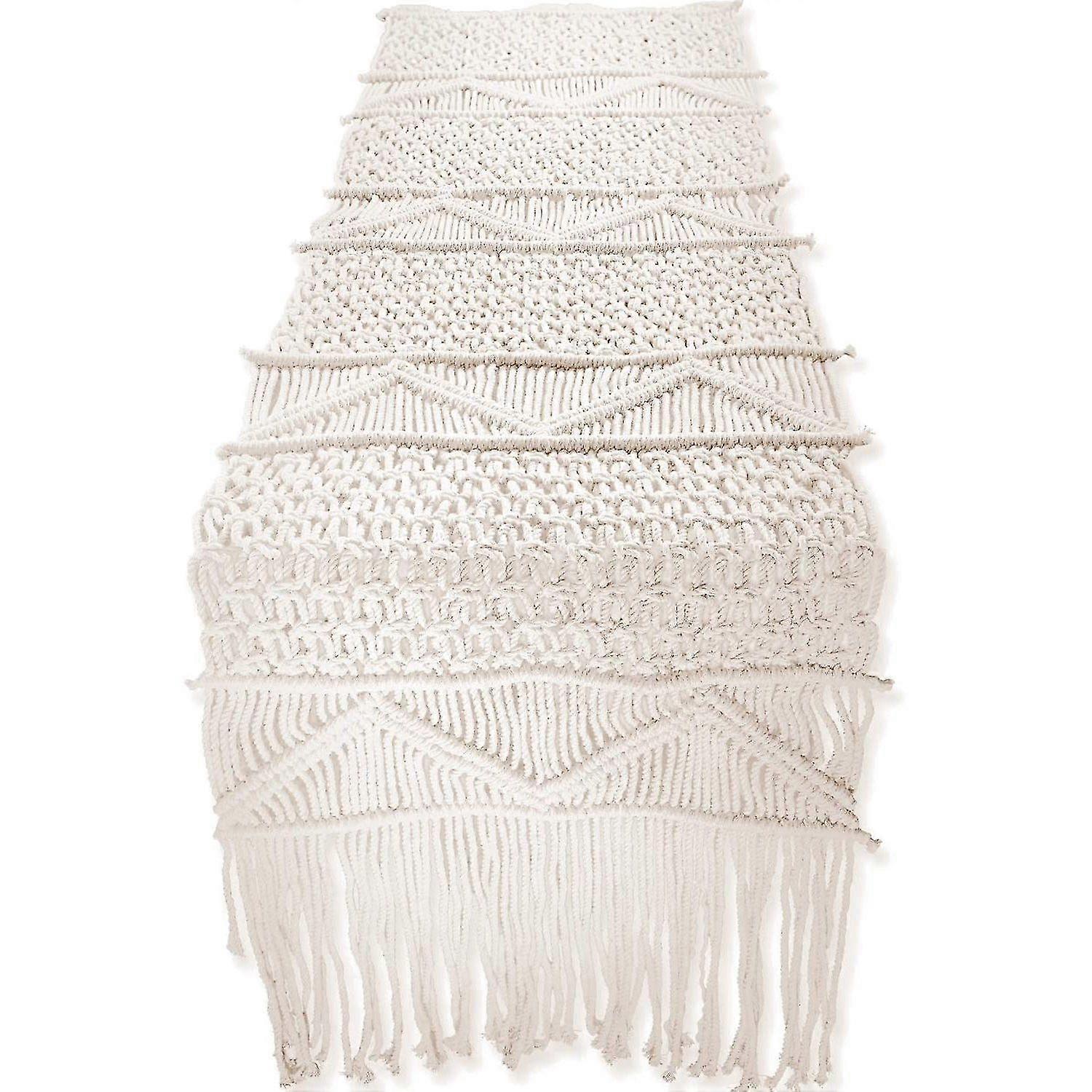 Macrame Table Runner,boho Wedding Table Decoration,vintage Farmhouse And Bohemian Dining Room Style