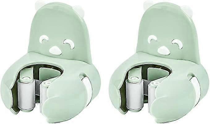 2pcs Mop Gripper Adhesive Wall Mount Holds Mini Bear Shape Broom