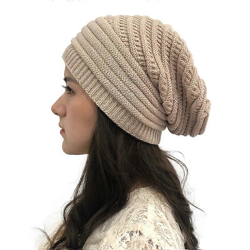 Men Women Knitted Slouchy Baggy Beanie Oversized Hat Skull Ski Cap