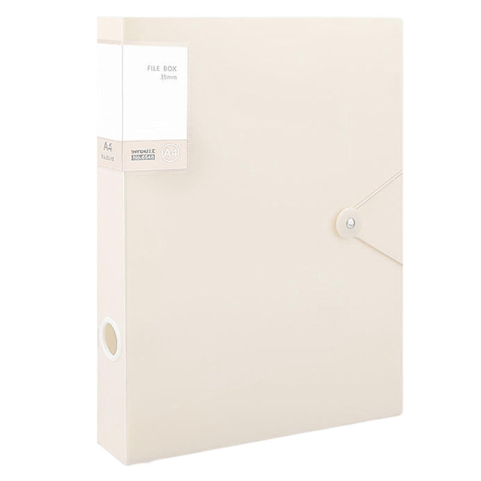 File Folder Large Capacity Multi-functional Waterproof PVC A4 Insert Type Document Organizer Office Supplies KAESI