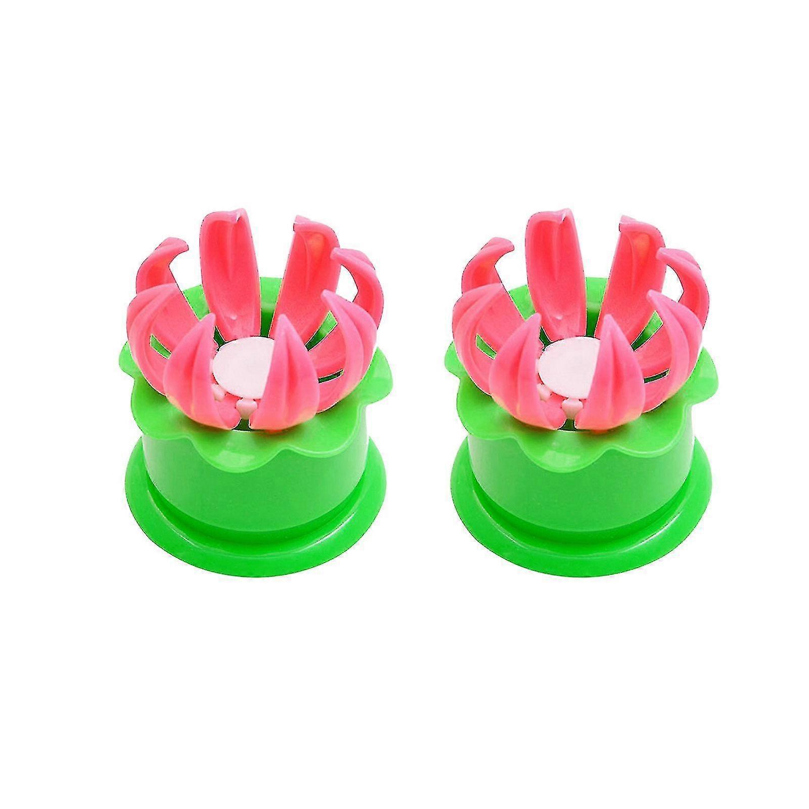 Diy Ravioli Bun Pie Steamed Stuffed Bun Dumpling Maker Mold Tools Dumpling Maker2pcsgreen+pink