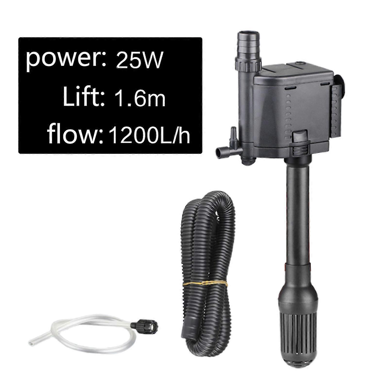 1 Set Filtering Pump Energy-efficient Multi-purpose Corrosion Resistant 3 In 1 Fish Tank Filter Pump Aquarium Accessories