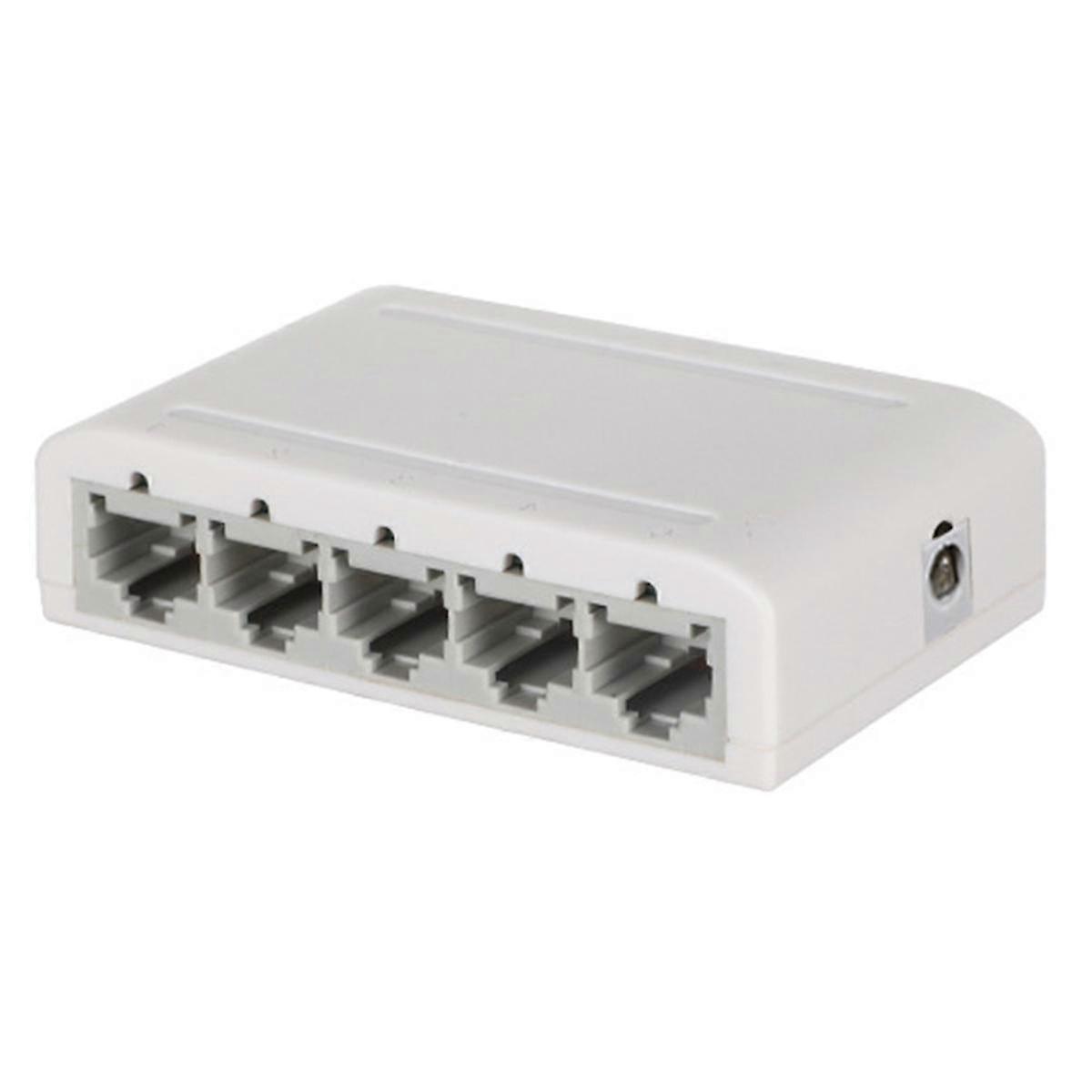 5 Port Gigabit Data Switch,Network Hub,Desktop Ethernet Splitter,Plug & Play Shielded Ports Fanless