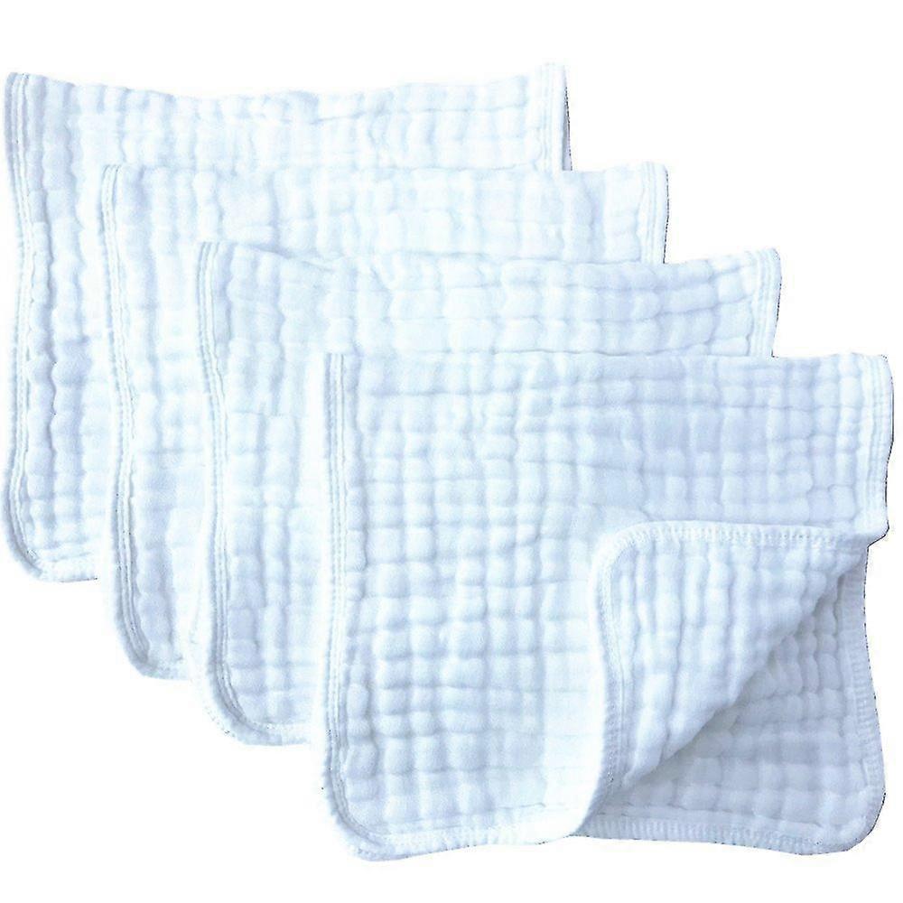 Muslin Burp Cloths 4 Pack Large 100% Cotton 6 Layers Extra Absorbent And Soft 30*60