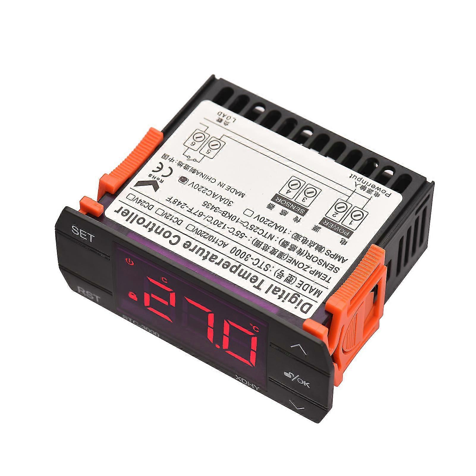30a Digital Temperature Controller Stc-3000 Intelligent Temperature ...