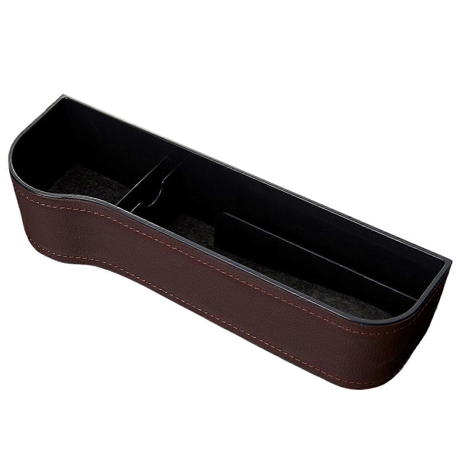 Βούλωμα πλήρωσης κενών καθισμάτων αυτοκινήτου στο δέρμα PU κατόχων για τις τηλεφωνικές κάρτες Καφέ