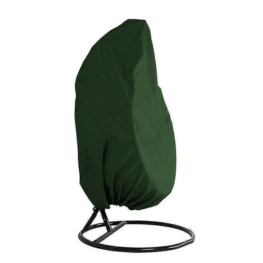 MIMIGO Thickness Hanging Egg Chair Cover - Waterproof Outdoor Single Seat Wicker Swing Egg Chair with Stand Protector, for Porch Shield Patio Racking