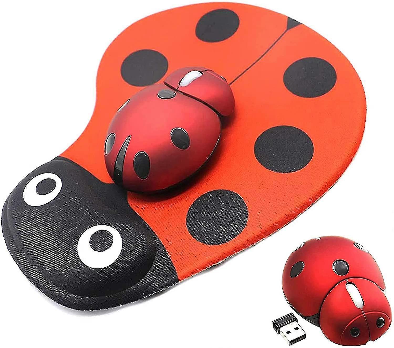 Mouse-ul wireless cu mouse pad drăguț animal mouse-ul wireless, portabil mobile optice mouse-ul