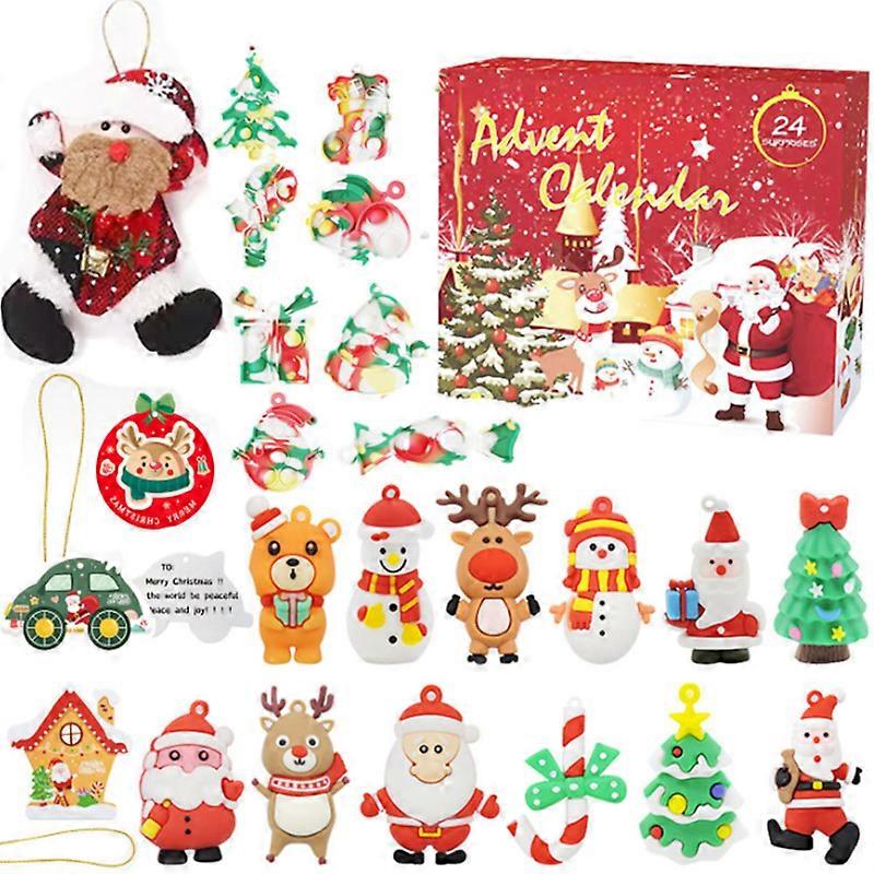 Advent Calendar for Kids, 24PCS Surprises Toys for Girls Boys,24 Days of christmas countdown calendar, Gifts box for Adult Toddlers Teens
