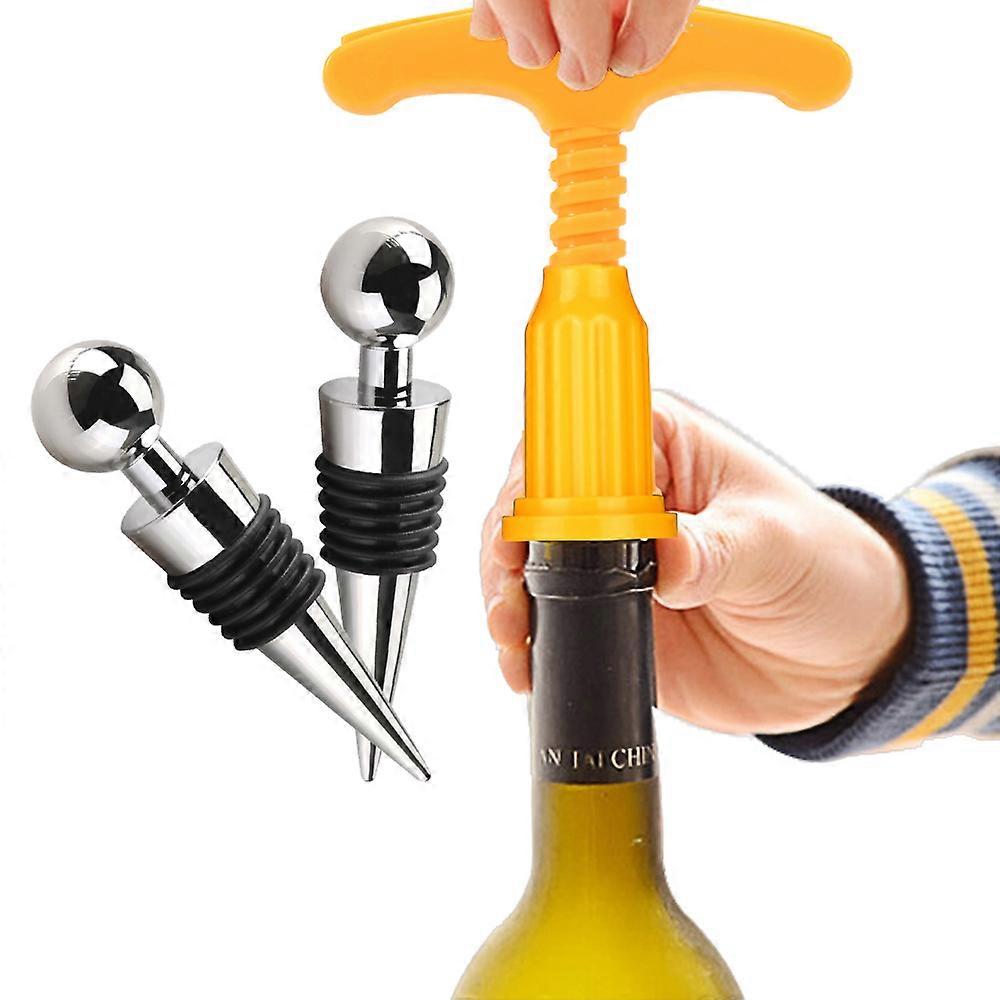 User-friendly Manual Bottle Openers and 2 Wine Stopper Best Corkscrew