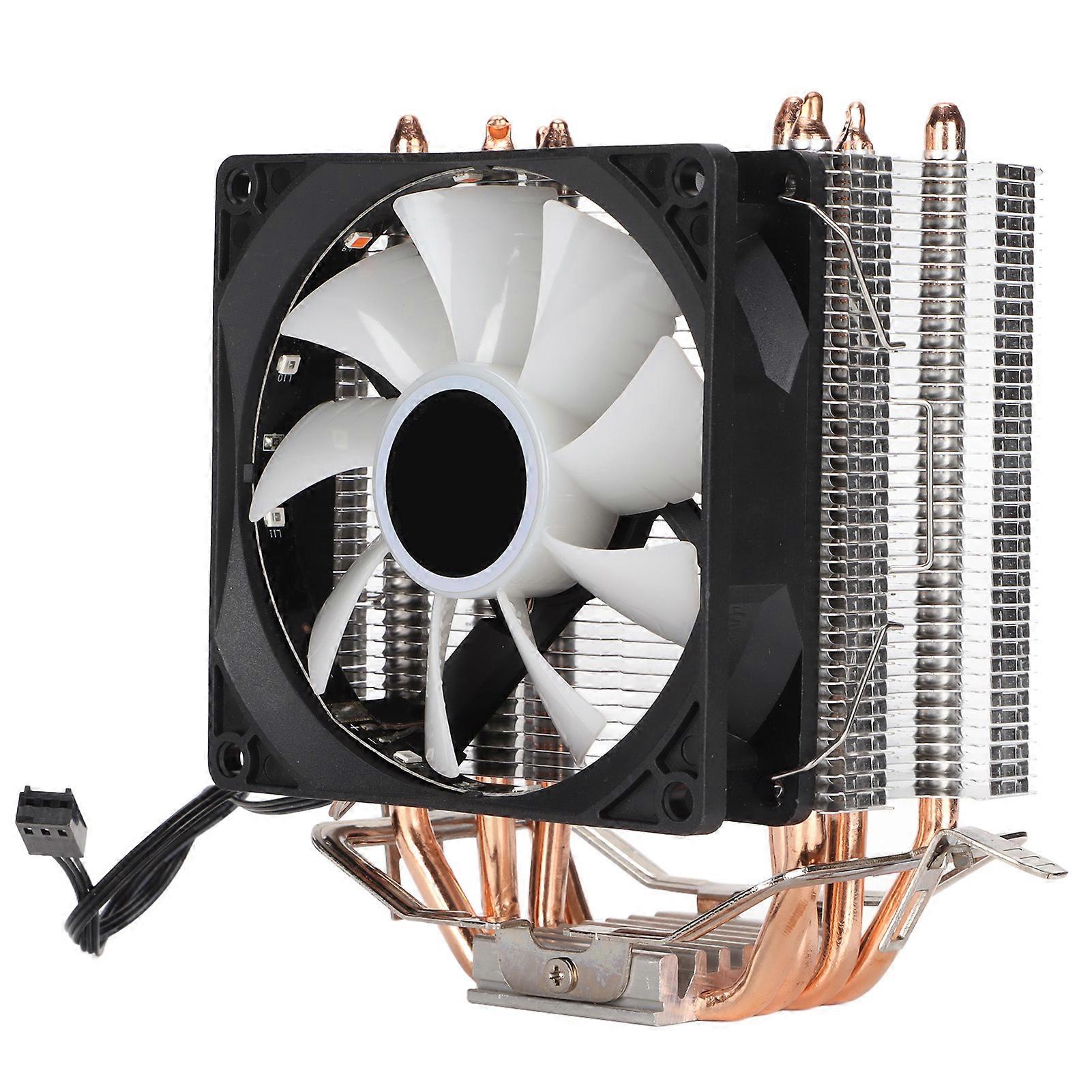 CPU Fan Direct Contact Technology RGB Lighting Low Noise Computer Cooler for Intel LGA 775 for Core2DUOSingle Fan