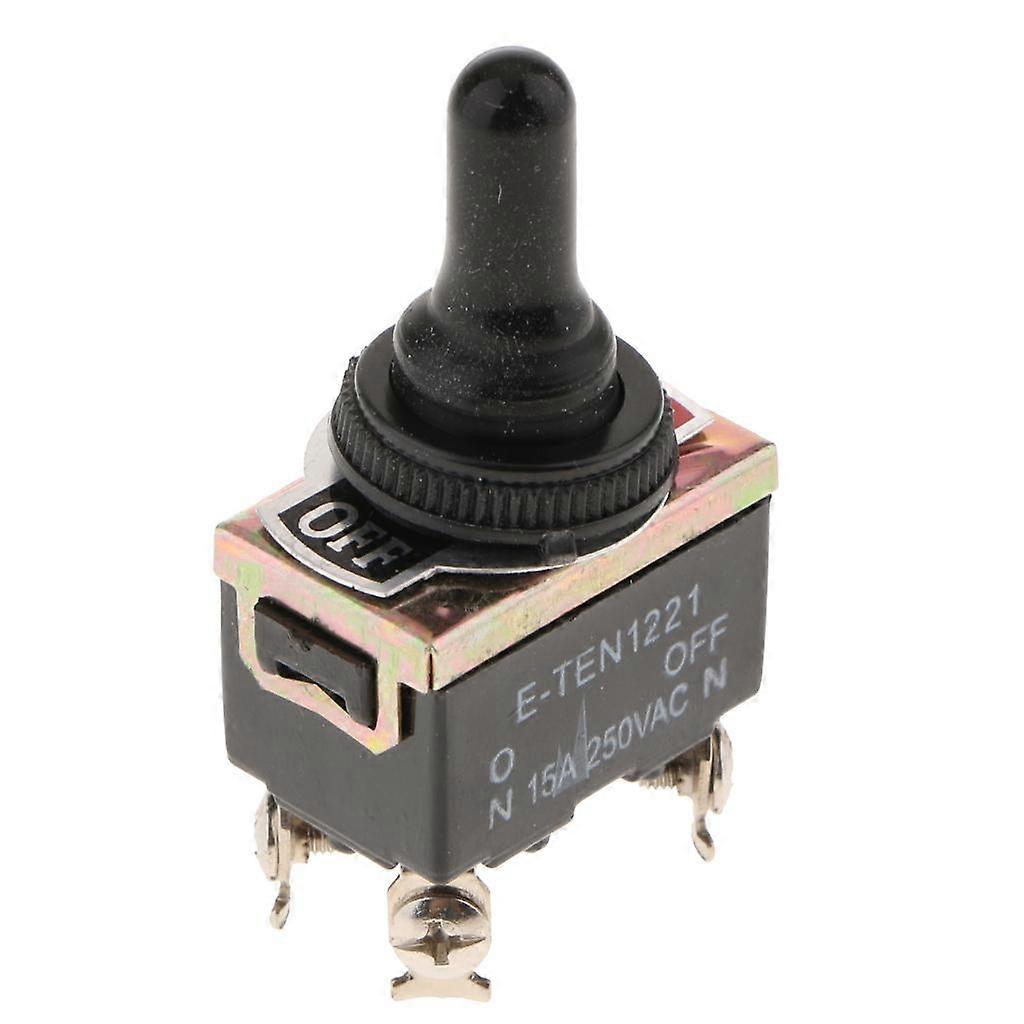 Durable Toggle Switch Flick ON/OFF Momentary Car Dash with Waterproof Cap SPST