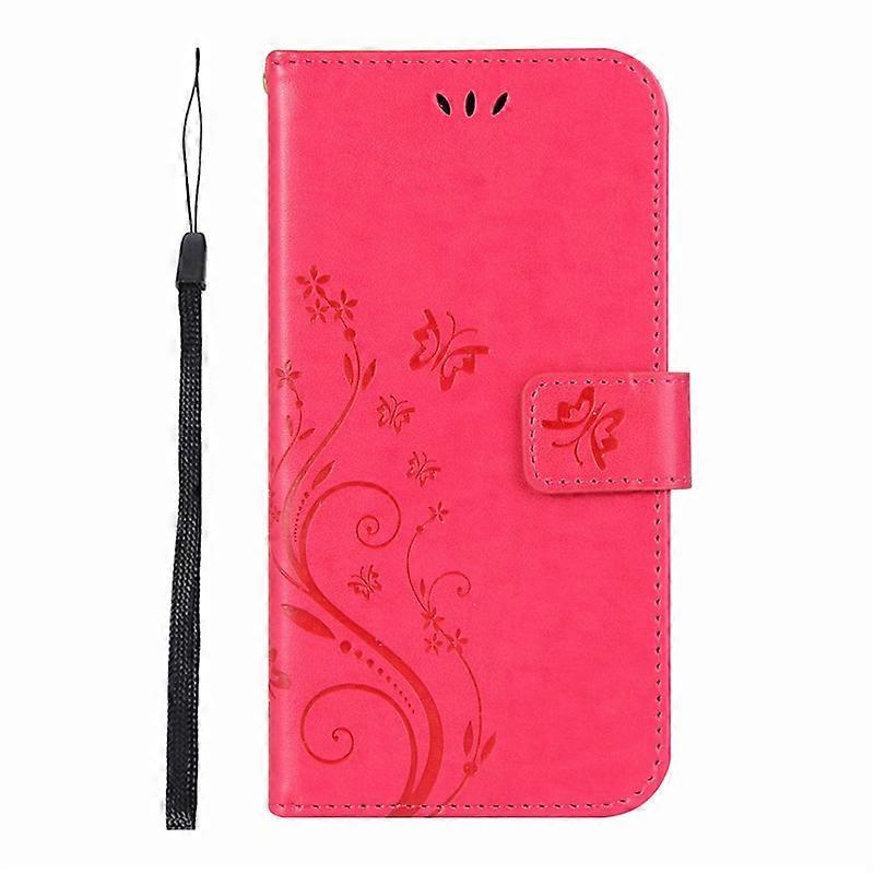 PU Leather Phone Case Flowers Butterfly Pattern for iPhone 7