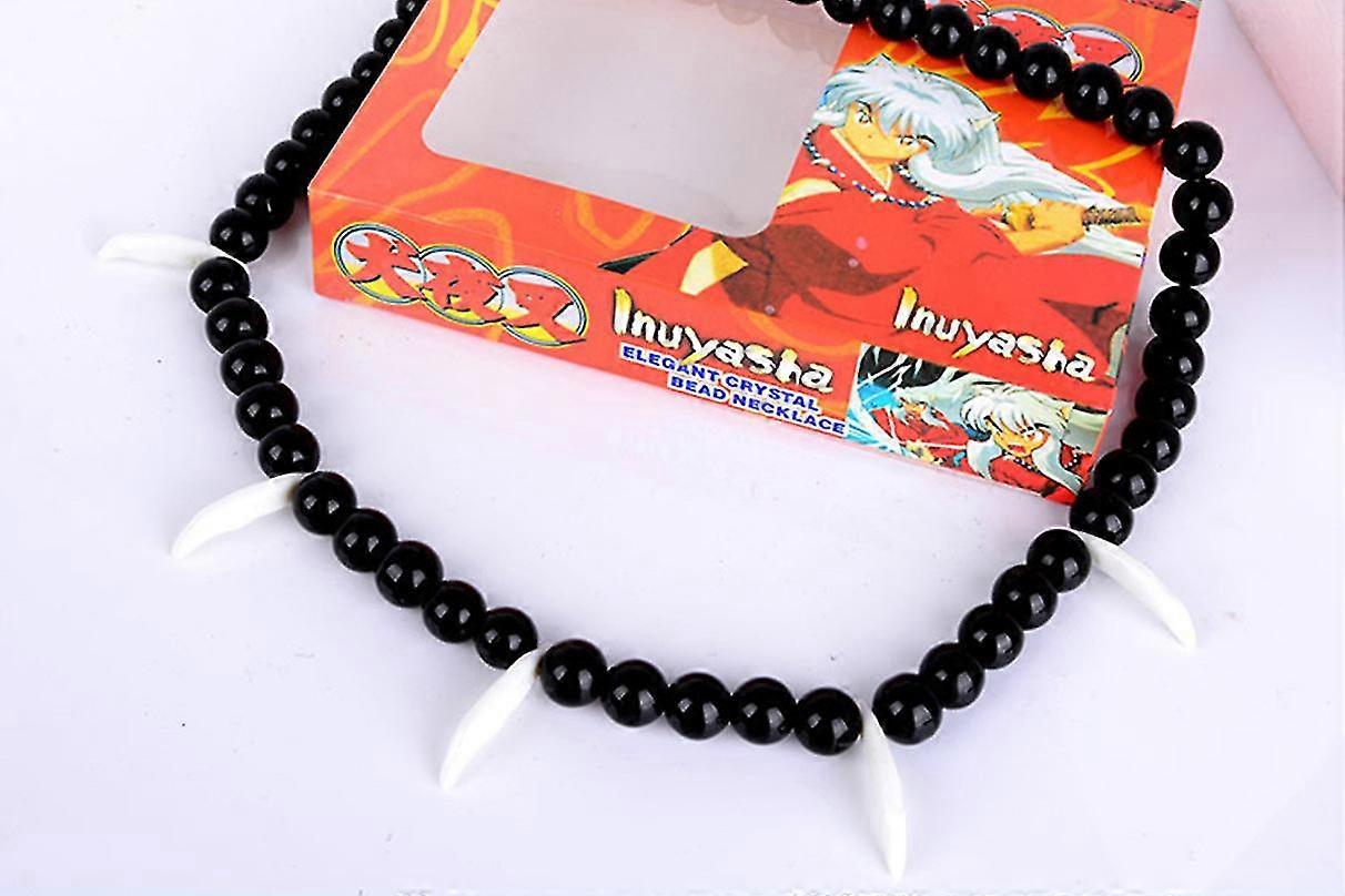 Inuyasha Perles Collier Wolf Tooth Four Soul Jade Animation Accessoires