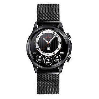 1,39-Zoll-Smartwatch, Körpertemperatur, Herzfrequenz, EKG, Multisportmodus, Gesundheit, Smart-Armband, Sportuhr, schwarzes Stahlband