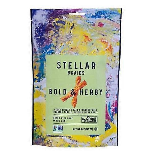Stellar Snacks Bold And Herby Pretzel Braids ,5 Oz (Case Of 6)
