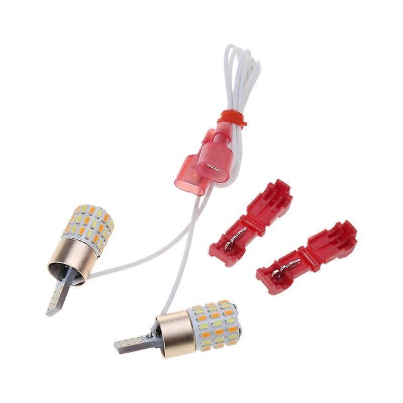 Lumières LED Ampoules Largeur Lumière avec Double Couleur Clignotant Lumière pour Moto