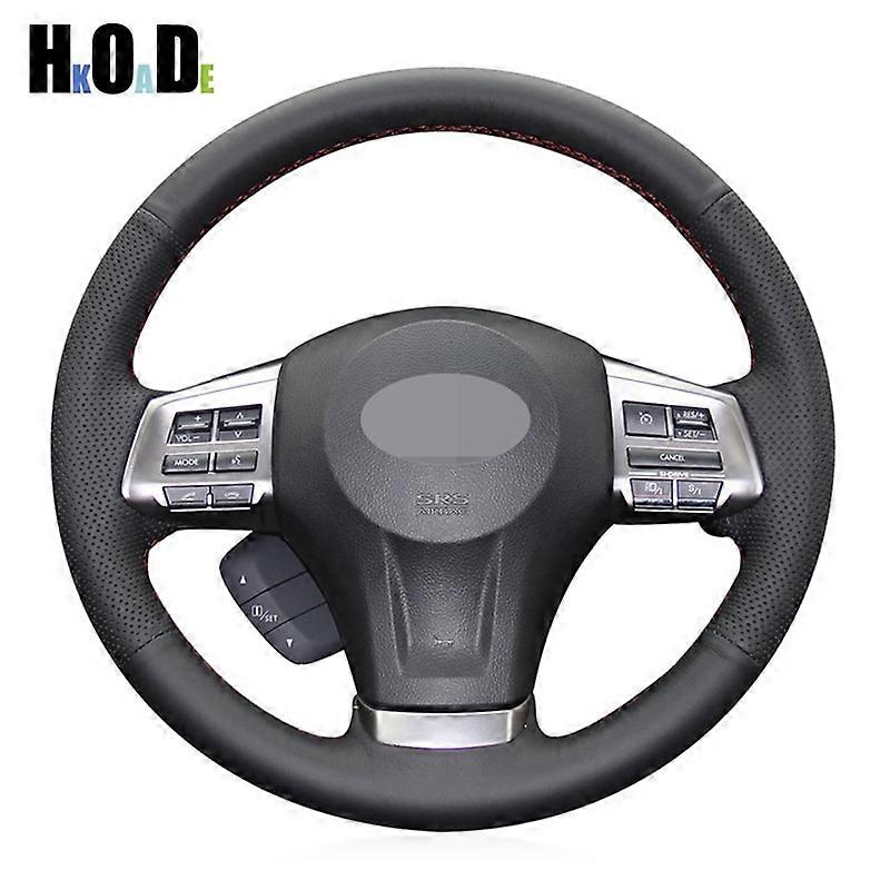 Black Hand-stitched Artificial leather Steering Wheel Cover for Subaru Legacy Outback 2012-2014 XV 2011-2015 Forester 2013-2015