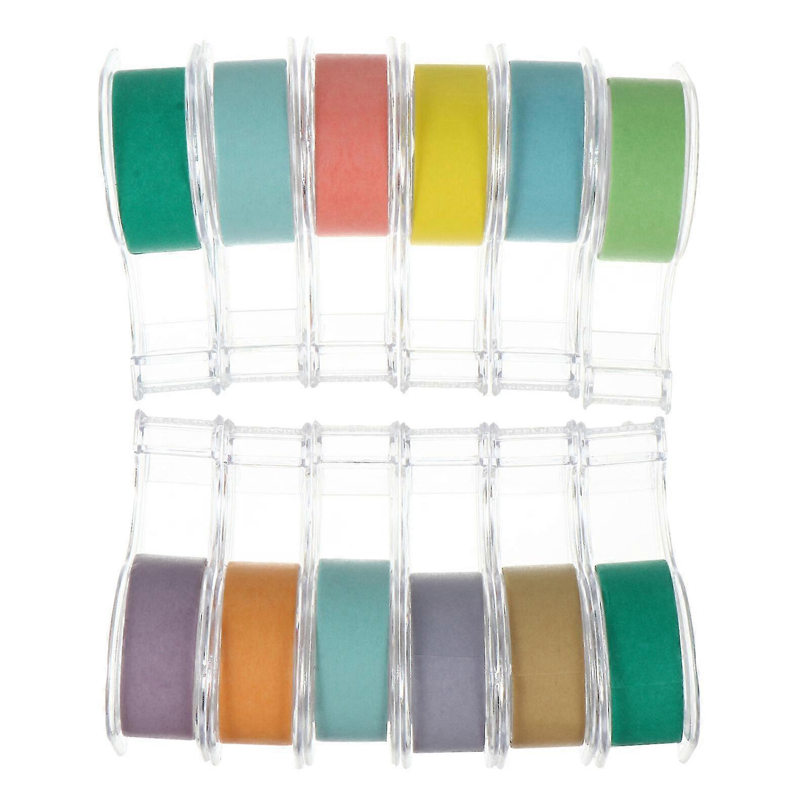 12 Pcs Practical Marking Tapes Multipurpose Scrap-booking Tapes Gift Tapes