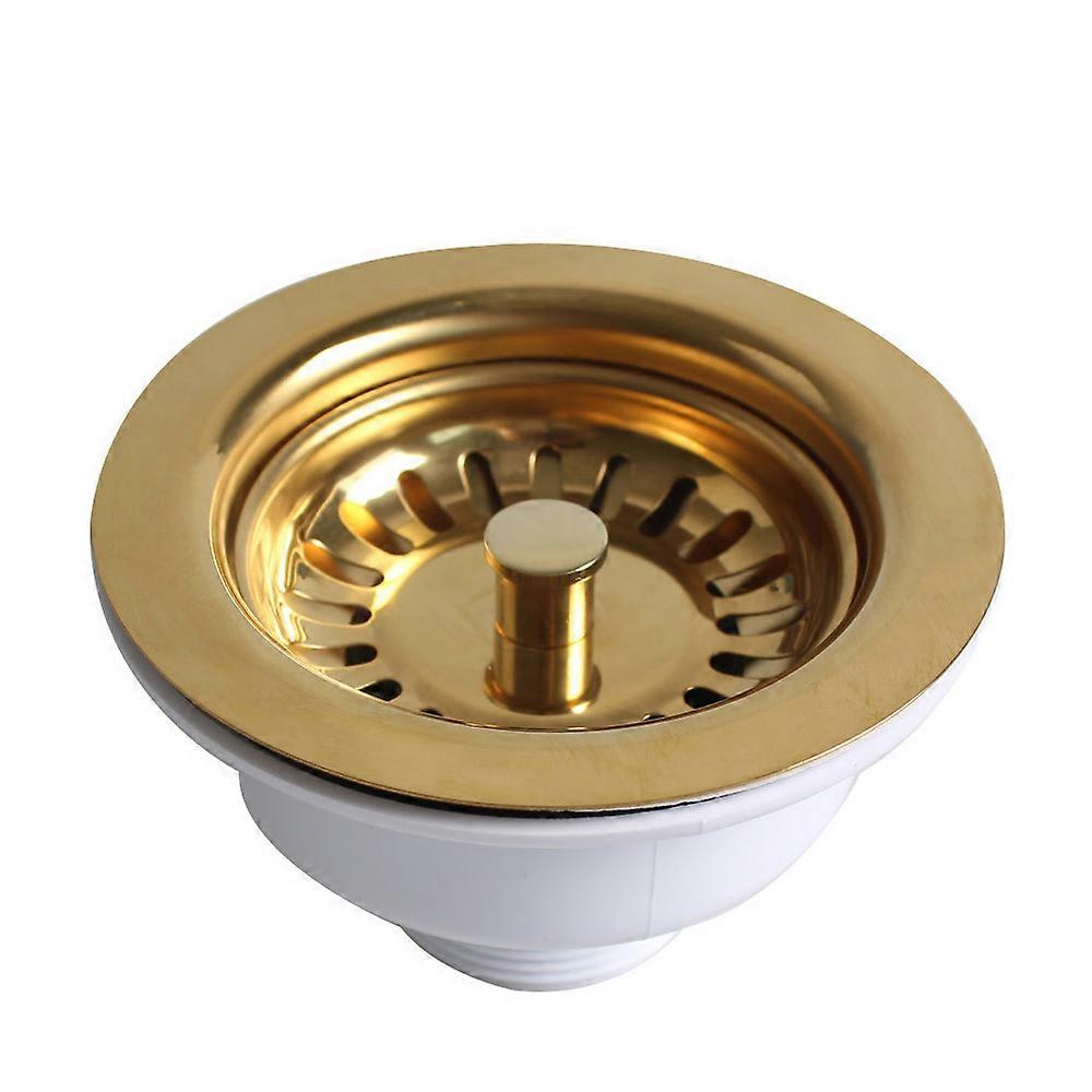 Diskbänksavlopp guldpläterat114 för diskbänkshål