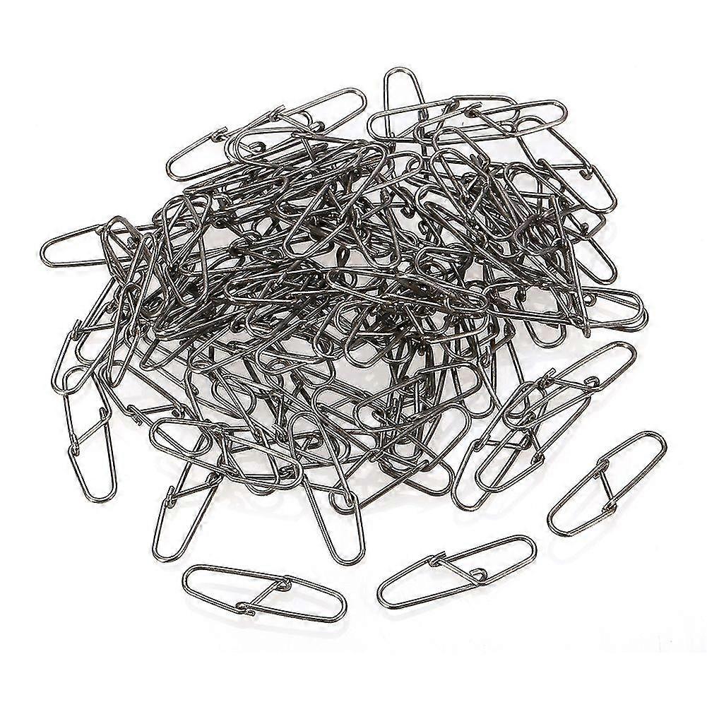 100pcs Dual Lock Fishing Safety Snaps Line Terminal Tackle Accessory