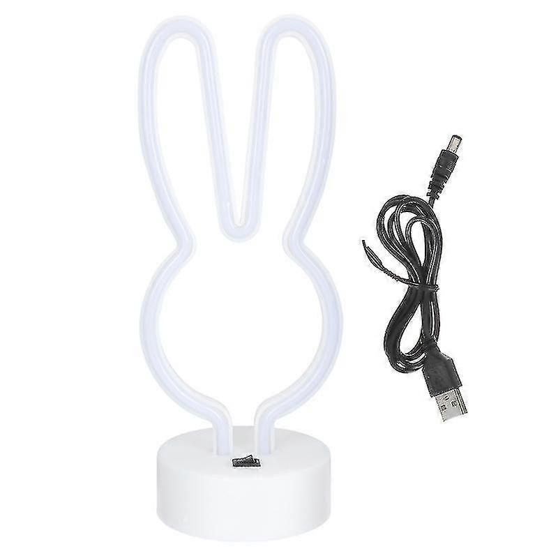 Easter Bunny Neon Light Creative Led Table Light Unique Party Night Lamp