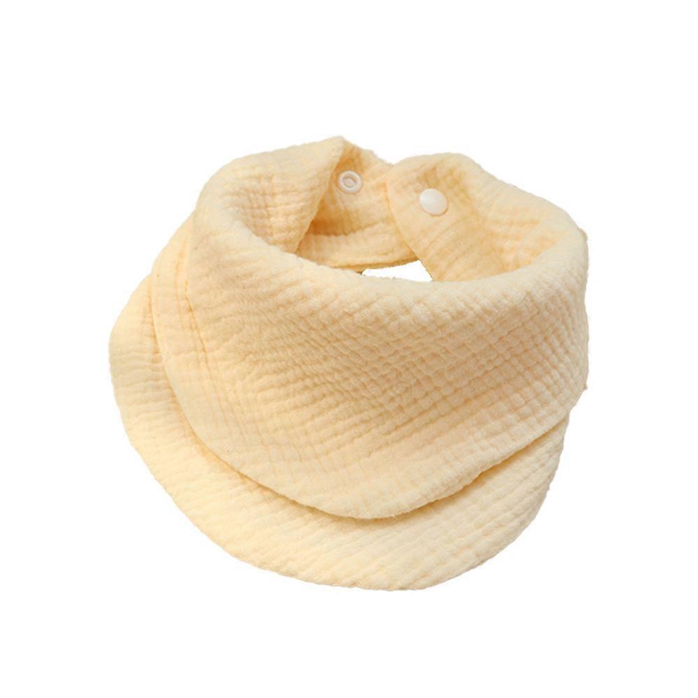 Plain color dual-purpose cotton yarn triangle towel 4 layers of cotton yarn soft