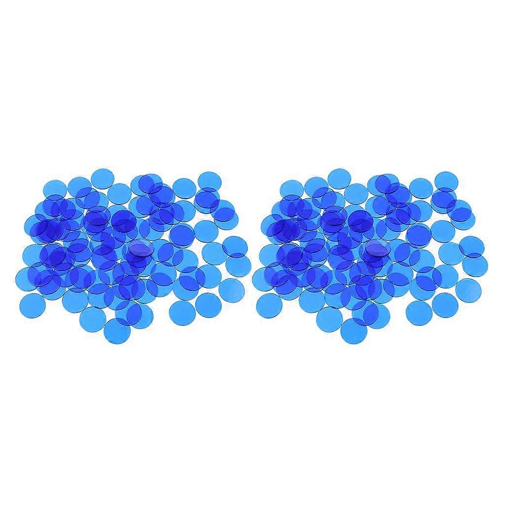 Lots 1200 Bingo Chips Transparent Counters Counting Game Accessory 1.5x1.5cm