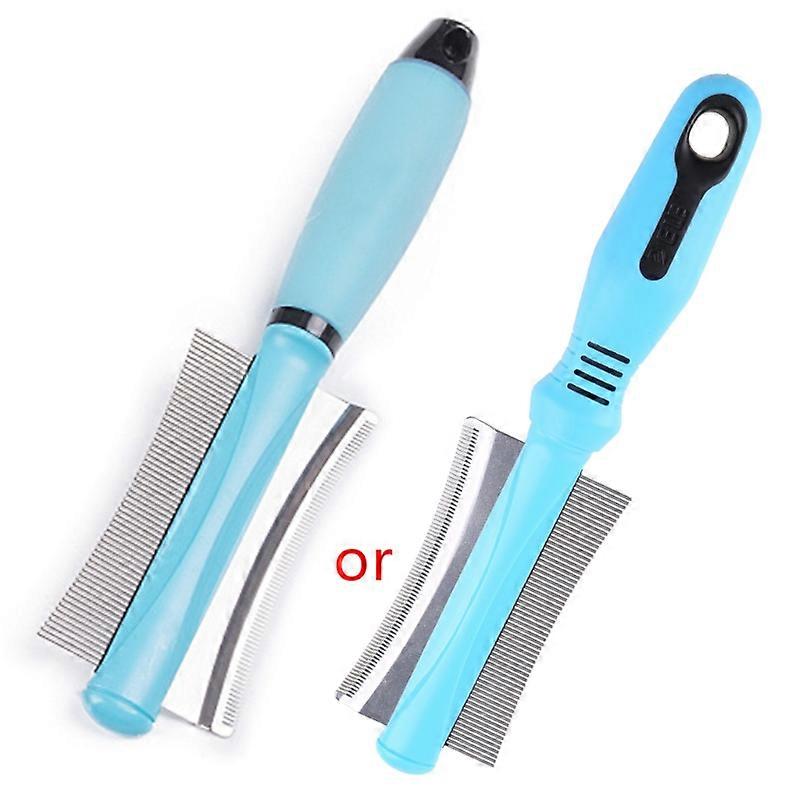 Multi-functional Pet Comb Double Rows Dog Hair Grooming Comb