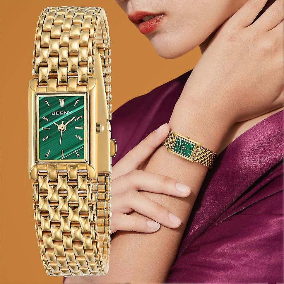 Quarz Armbanduhr Goldene Uhr Modeschmuck BERNY Golduhr Für Paar