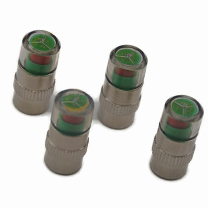 4PCS bildäcktrycksövervakningssystem bil däcktryckssensor larm bil bildäck luftventil lock luftvarningssensor universell