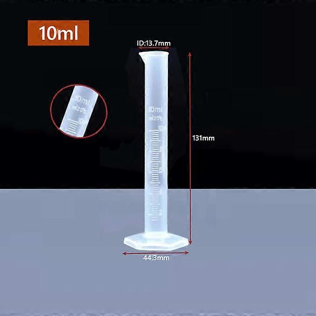 1/3pcs 10ml-1000ml Transparent Measuring Plastic Graduated Cylinder Plastic Trial Test Liquid Tube Lab Tool