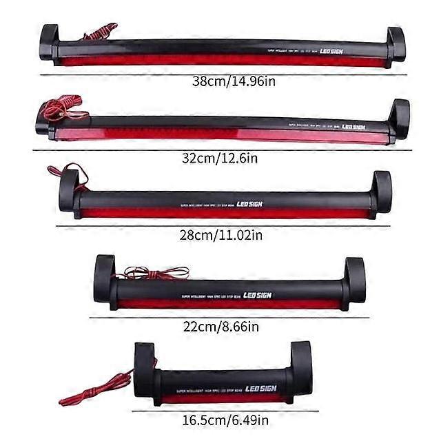 Universal 24LED 12V Red Car LED Third Brake Lights Bar Rear Parking Signal Lamp Truck High Mount Stop Warning Brake Light