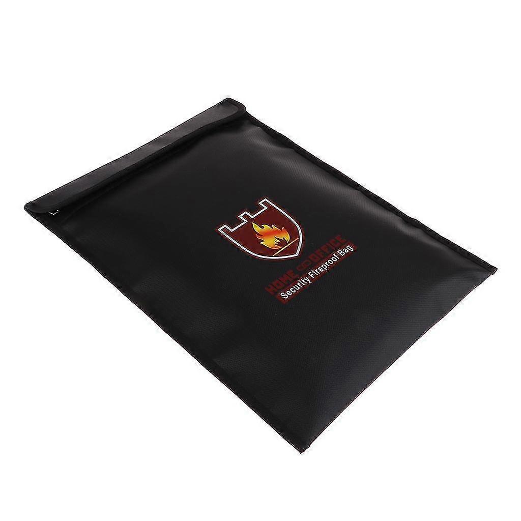 Fireproof Document Files Safety Bag Pouch Waterproof Security Storage Holder 28 X 38cm 01