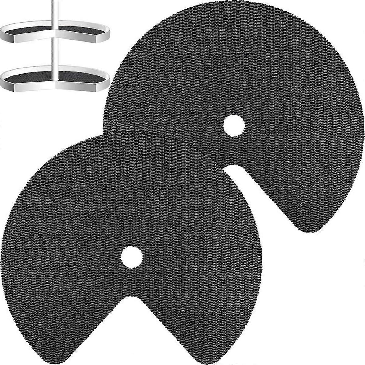 2Pcs τεμπέλης ράφι Liner Circle Kitchen Liners Μη αυτοκόλλητες επενδύσεις ντουλαπιών Αντιολισθητικά ψυγεία ψυγείων για το ντουλάπι συρταριών 31Inch-B