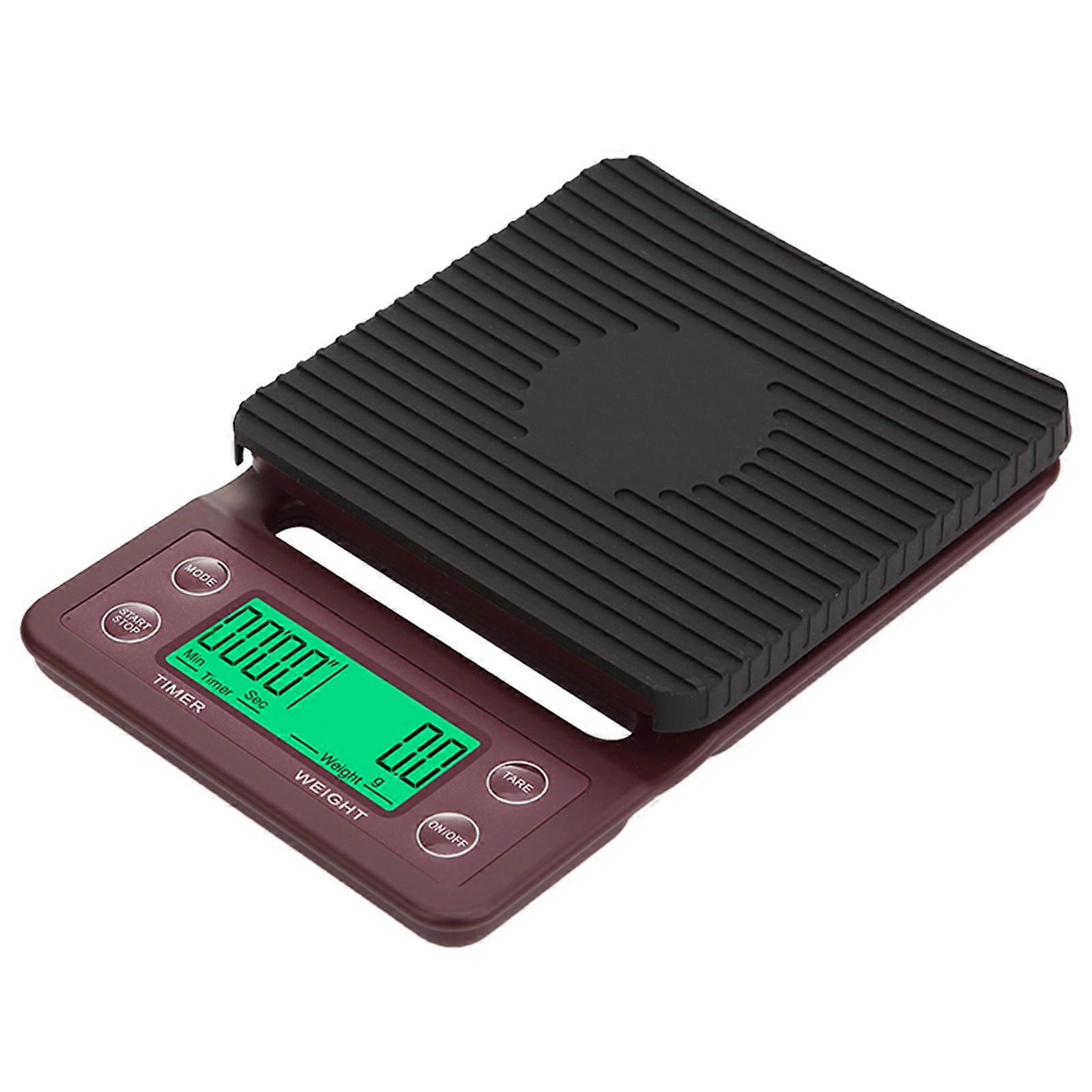 Small Coffee Scale with Timer Espresso Scale with Tare 3/5kg Coffee Weighing